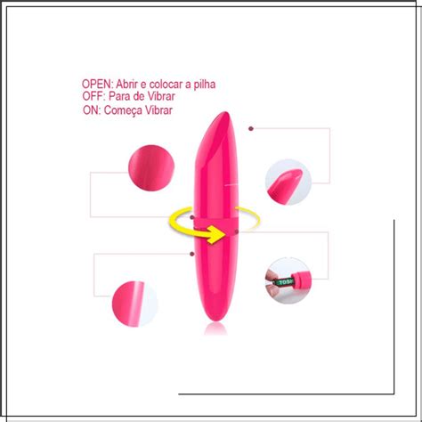 Mini Vibrador Em Formato De Batom Lilo Lipstick