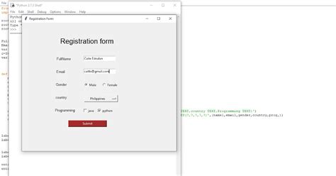 Registration Form With Sqlite3 Database Using Tkinter Python Tutorial101