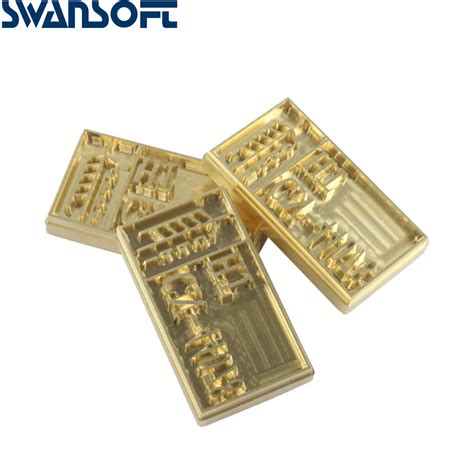 5x2cm Brass Flexible Letters Cnc Engraving Mold For Hot Foil Stamping