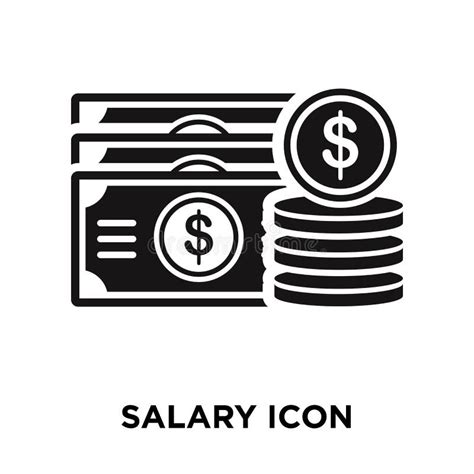 Salary Icon Vector Isolated On White Background Logo Concept Of Stock