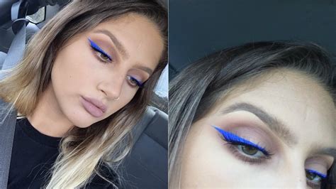 QUICK BLUE EYELINER TUTORIAL YouTube