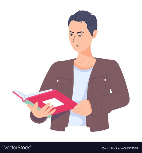 Book reading Royalty Free Vector Image - VectorStock