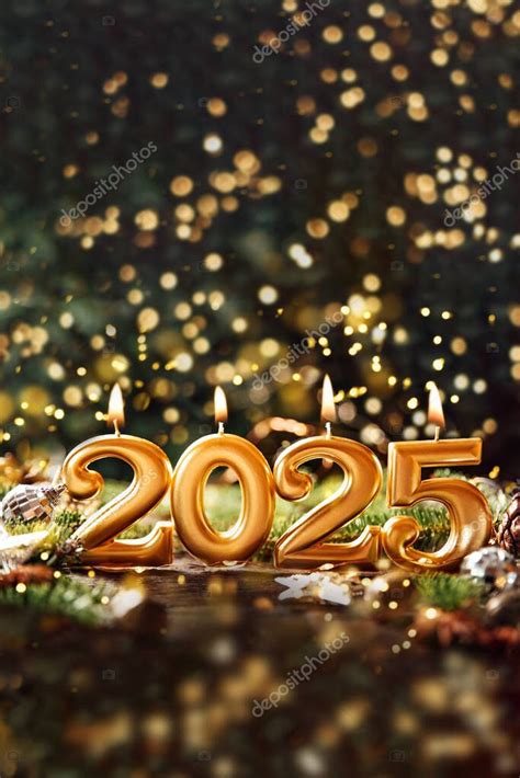 Fondo de vacaciones Feliz Año Nuevo 2025 Números del año 2025 hechos