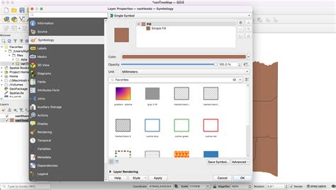 Layer Properties Map Production With Qgis