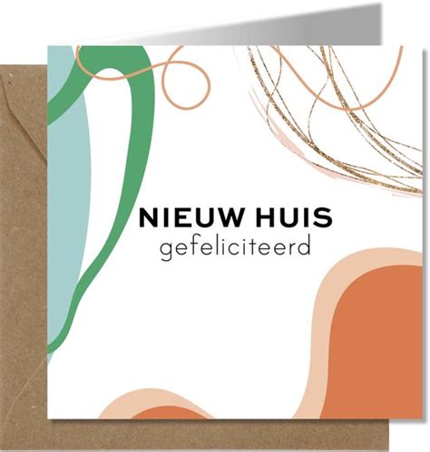 Tallies Cards Greeting Ansichtkaarten Nieuw Huis Abstract Set