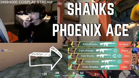 Faze Shanks Gets The Phoenix Ace Clean Valorant Clips Youtube