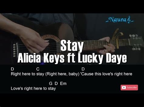 Alicia Keys Stay Ft Lucky Daye Guitar Chords Lyrics Youtube