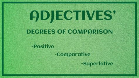 Degrees Of Adjectives Javatpoint