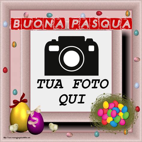 Buona Pasqua Cartolina Personalizzate Con La Tua Foto Profilo