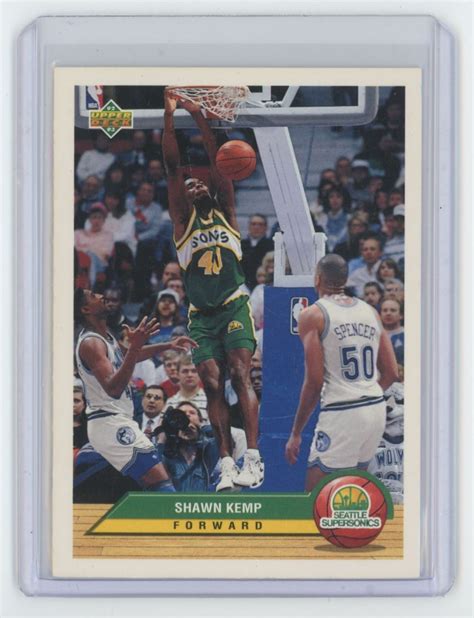 1992 93 Upper Deck McDonald S Basketball Card Shawn Kemp A Seattle