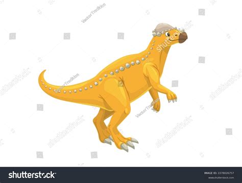 Cartoon Pachycephalosaurus Dinosaur Character Royalty Free Stock