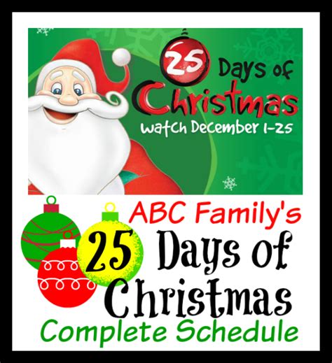 ABC Family 25 Days of Christmas Plus Other Must-see Holiday Favorites ...