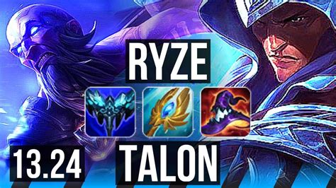 Ryze Vs Talon Mid Games Legendary Kr Master