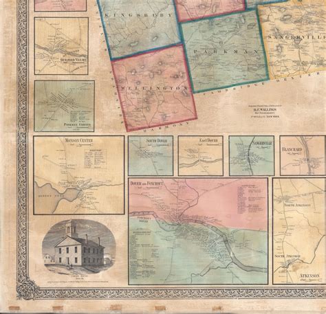 Map of Piscataquis County Maine.: Geographicus Rare Antique Maps