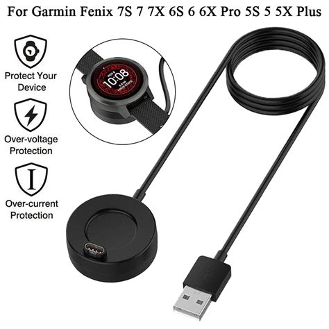 Dock Charger Charging Cable For Garmin Fenix Vivoactive Venu S