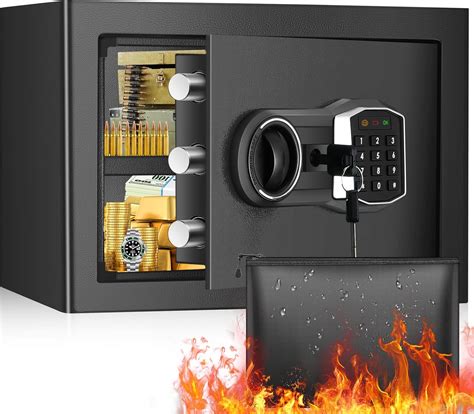 0 8 Cub Home Safe Fireproof Waterproof Fireproof Safe Box With