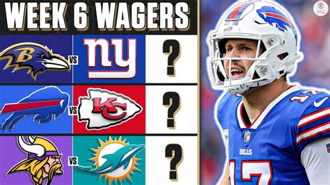 Nfl Week 6 Best Wagers Expert Picks Odds And Predictions For Top Games