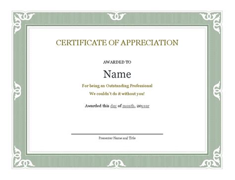 Certificate of Appreciation for Parents | Certificate Of