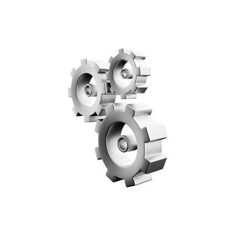 Free 3d Render Gear Icon Unique 3d Setting Icon Simple 3d Model Set Gear Icon On White