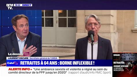 Les 64 ans non négociables Pour Laurent Escure Unsa c est une