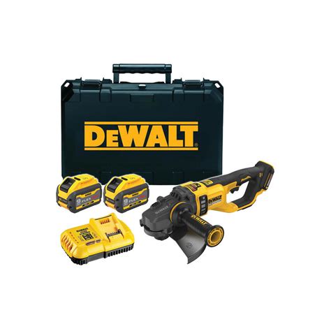 Dewalt Dcg X Gb V Xr Flexvolt Mm Angle Grinder X Ah In Kit Box