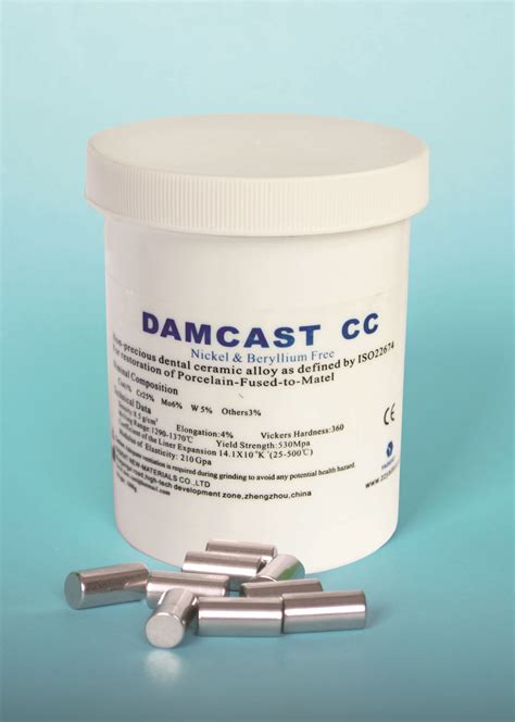 DAMCAST CC Chrome Dental Alloy Nickel Beryllium Free