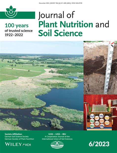 Journal Of Plant Nutrition And Soil Science Vol 186 No 6