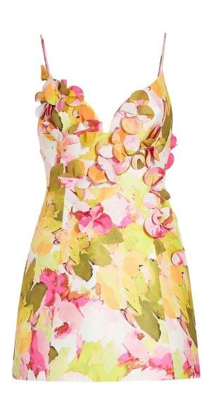 Acler Womens Isla Sculpted Floral Minidress