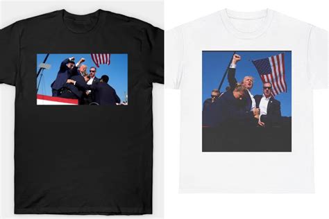 Trump Shooting Souvenir T Shirts Already On Sale After Assassination