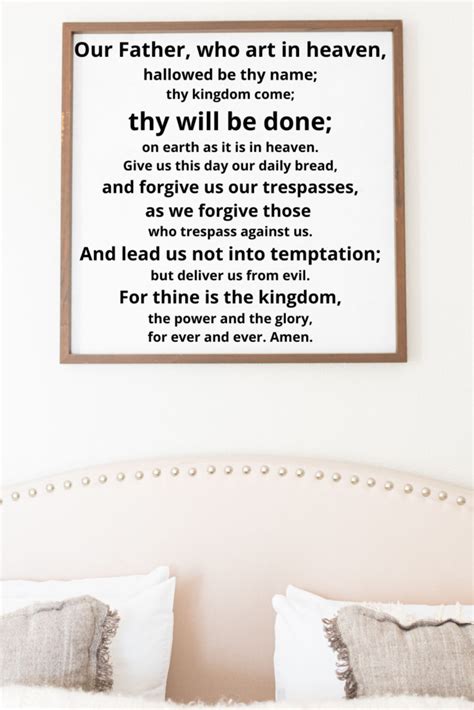 Our Father Who Art In Heaven Bible Verse Song And Wall Art Lift