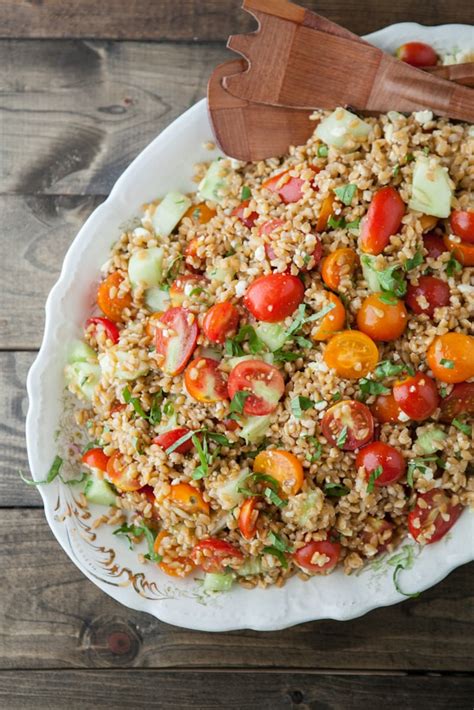 Simple Summer Farro Salad Nutrition In The Kitchen