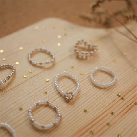 DIY Beaded Rings Easy Tutorial For 4 Minimal Designs HAY Studio