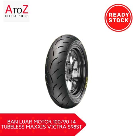 Jual BAN LUAR MOTOR 100 90 14 TUBELESS MAXXIS VICTRA S98ST Shopee