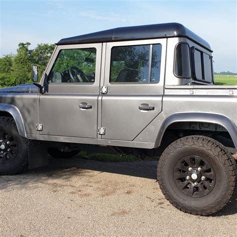 Land Rover Defender Pickup Grijs Kenteken Ombouw Transcare Bv