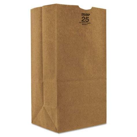 Duro Id 30926 25 Short Bulwark Sos Bag 57 Natural Kraft