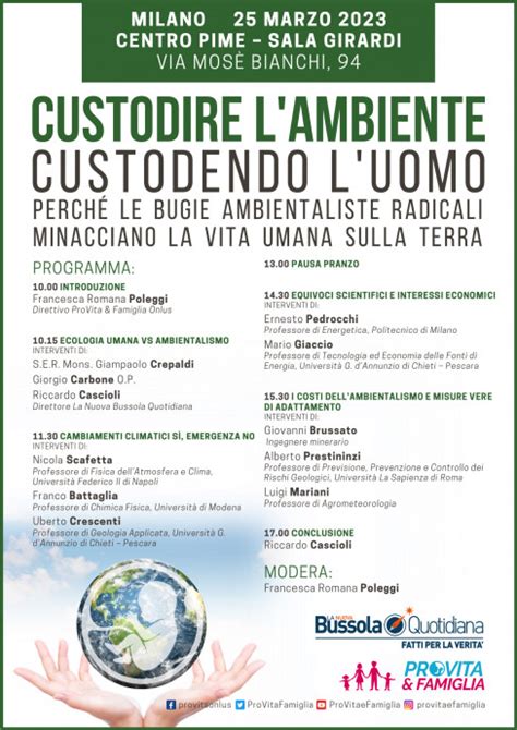 Custodire L Ambiente Custodendo L Uomo La Nuova Bussola Quotidiana