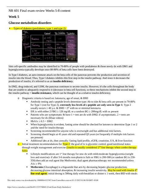 NR 601 Final Exam Review Weeks 5 8 Content Browsegrades