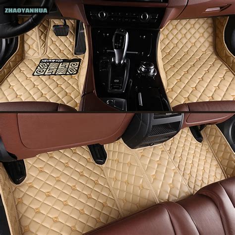 ZHAOYANHUA Car Floor Mats For Toyota Land Cruiser Prado 150 120 Corolla