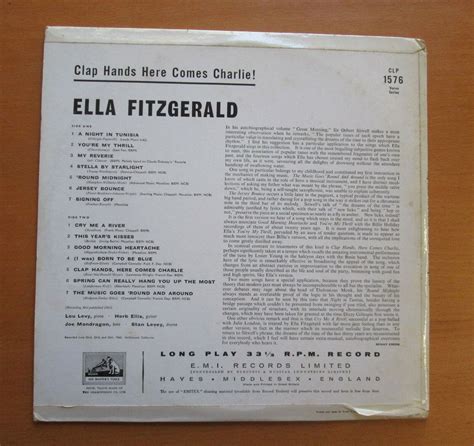 Clp 1576 Ella Fitzgerald Clap Hands Here Comes Charlie