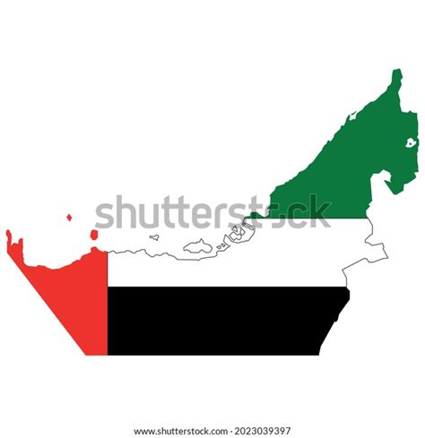 Flag Map United Arab Emirates Vector Stock Vector Royalty Free 2023039397 Shutterstock