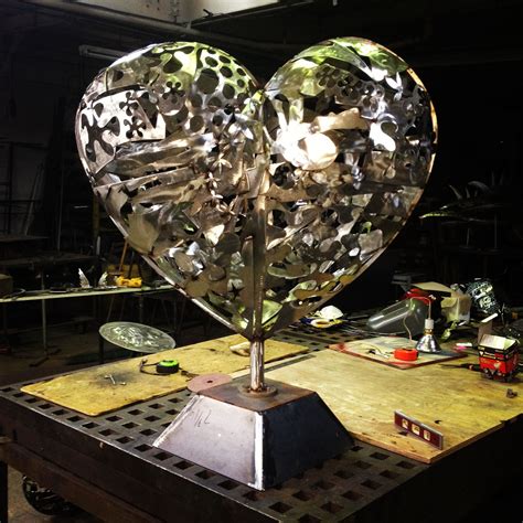 Heart Sculpture Stainless Steel Metal Sculpture Sculpture Art