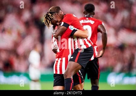 Nico Williams Of Athletic Club Celebrates After Scoring Goal During The