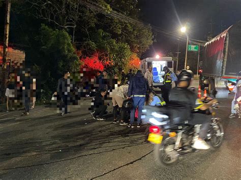 Tres Heridos Deja Choque De Dos Motos En La Variante De Caldas Minuto