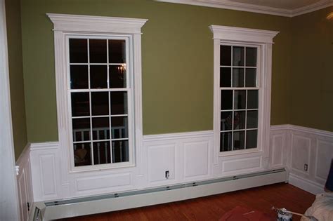 Wainscoting Around Windows Ideas Beaded Raised Panel Wainscoting