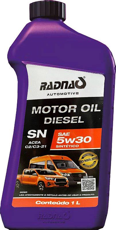 Radnaq Automotive Motor Oil 5W30 DPF MSLub Sua Troca de Óleo pela