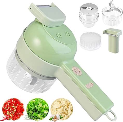 Faburo In Portable Electric Vegetable Cutter Set Handheld Food