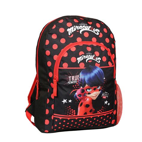 Buy Disney Miraculousladybug Backpack 37 Cm Black And Red Bagtrotter