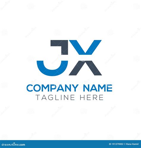 Creative Letter JX Logo Design Vector Template Initial Linked Letter