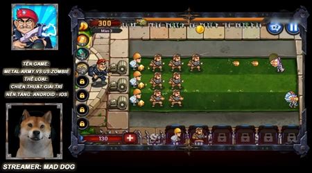 Trải nghiệm Metal Army vs US Zombie Game diệt Zombie giết thời gian