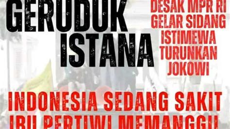 Beredar Flyer Ribu Mahasiswa Geruduk Istana Turunkan Jokowi